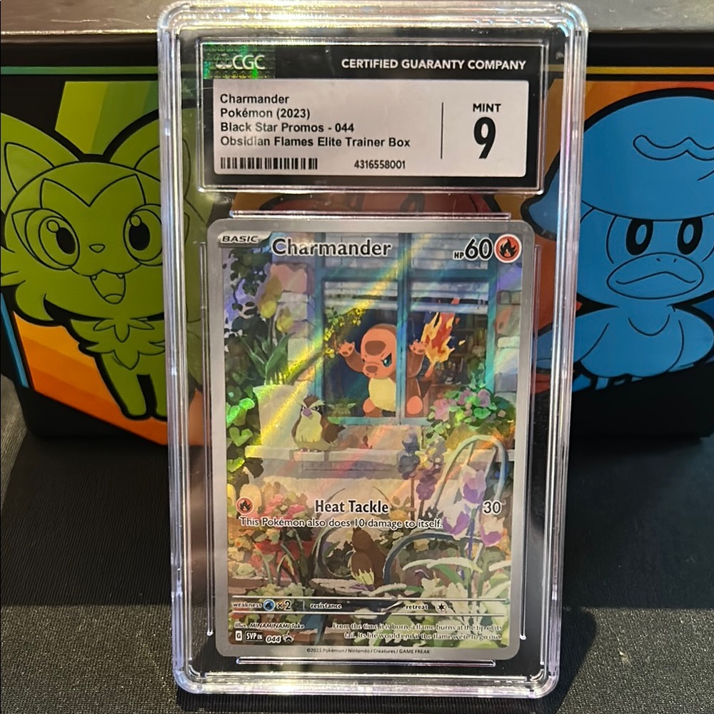 Pokemon Charmander Card - Mint 9